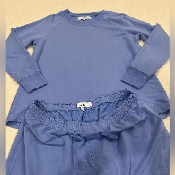 LAKE Pajamas DreamModal Ribbon Shorts Set in Regatta Sz XS - Picture 5 of 6